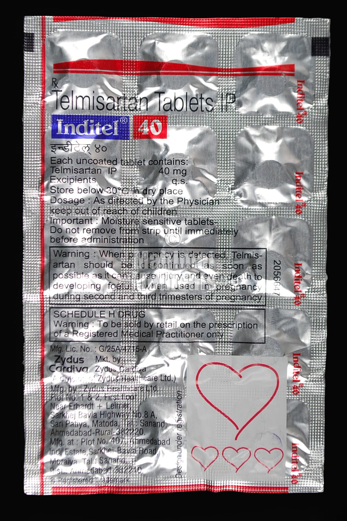 Inditel 40 MG Tablet