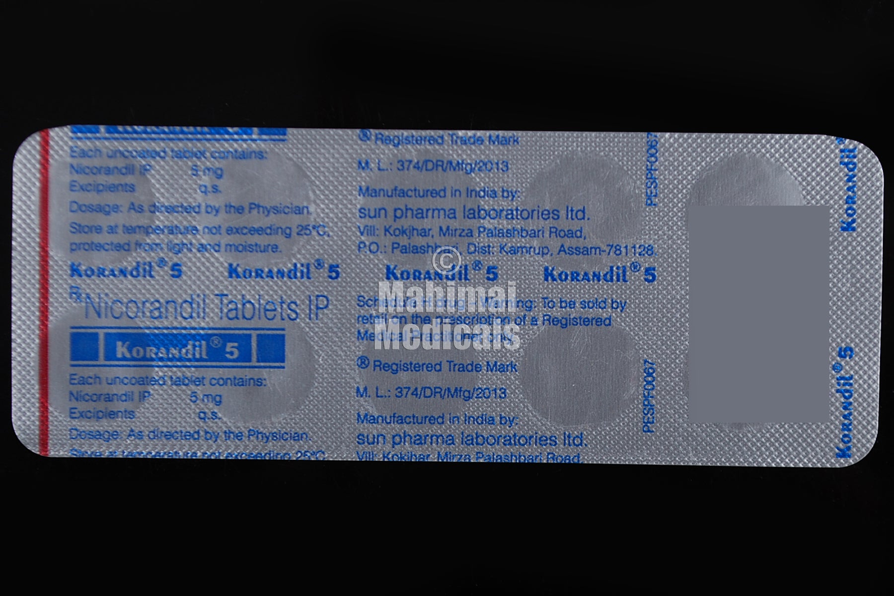 Korandil 5 mg Tablet