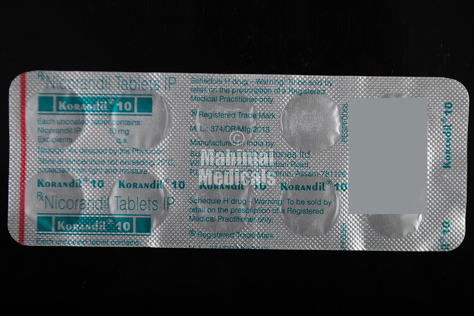 Korandil 10 mg Tablet