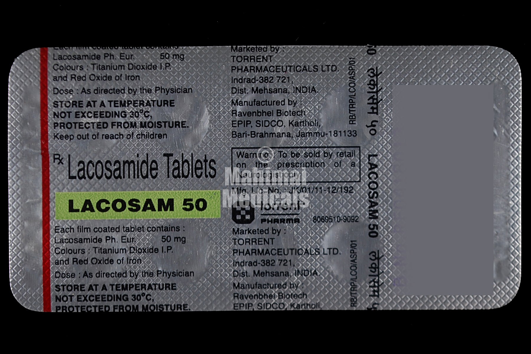 Lacosam 50 Tablet