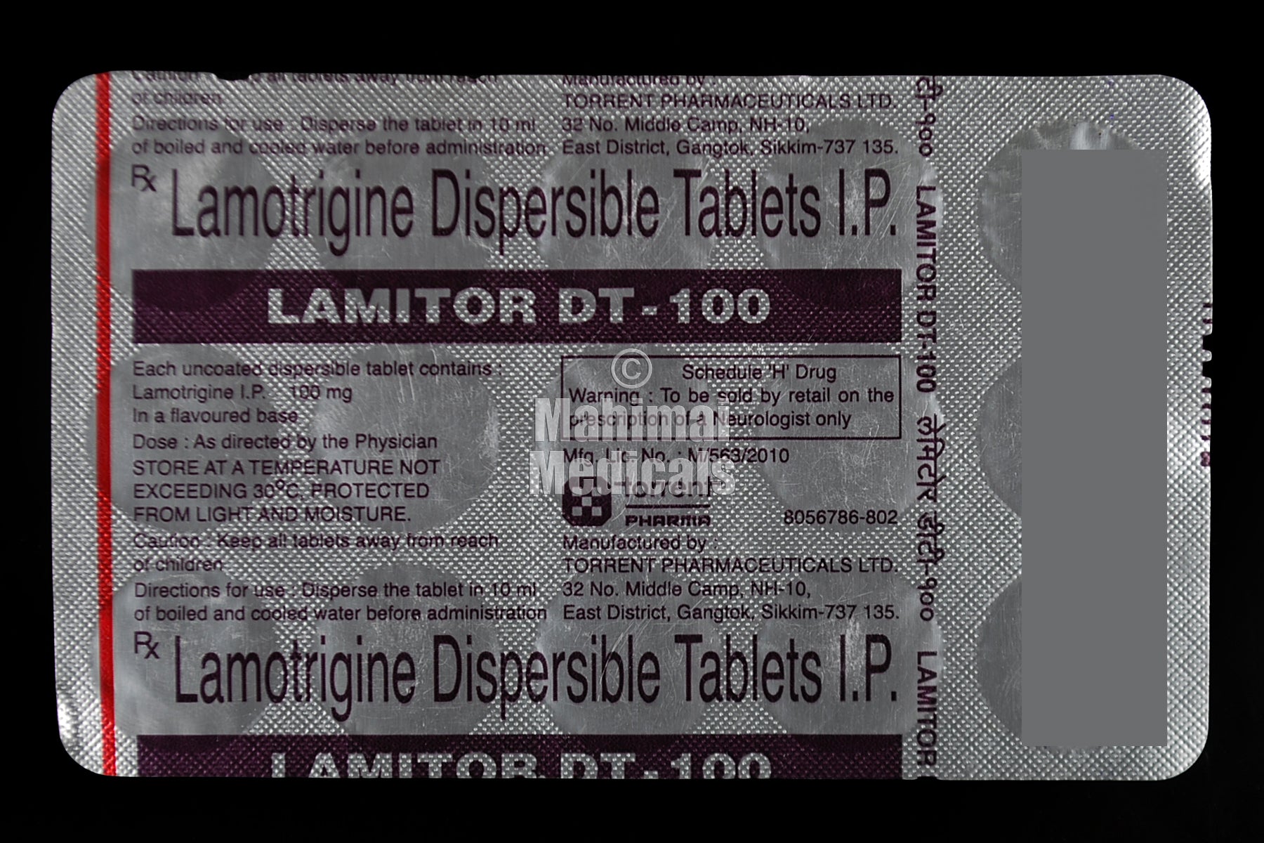 Lamitor 100Mg Tablet Dt