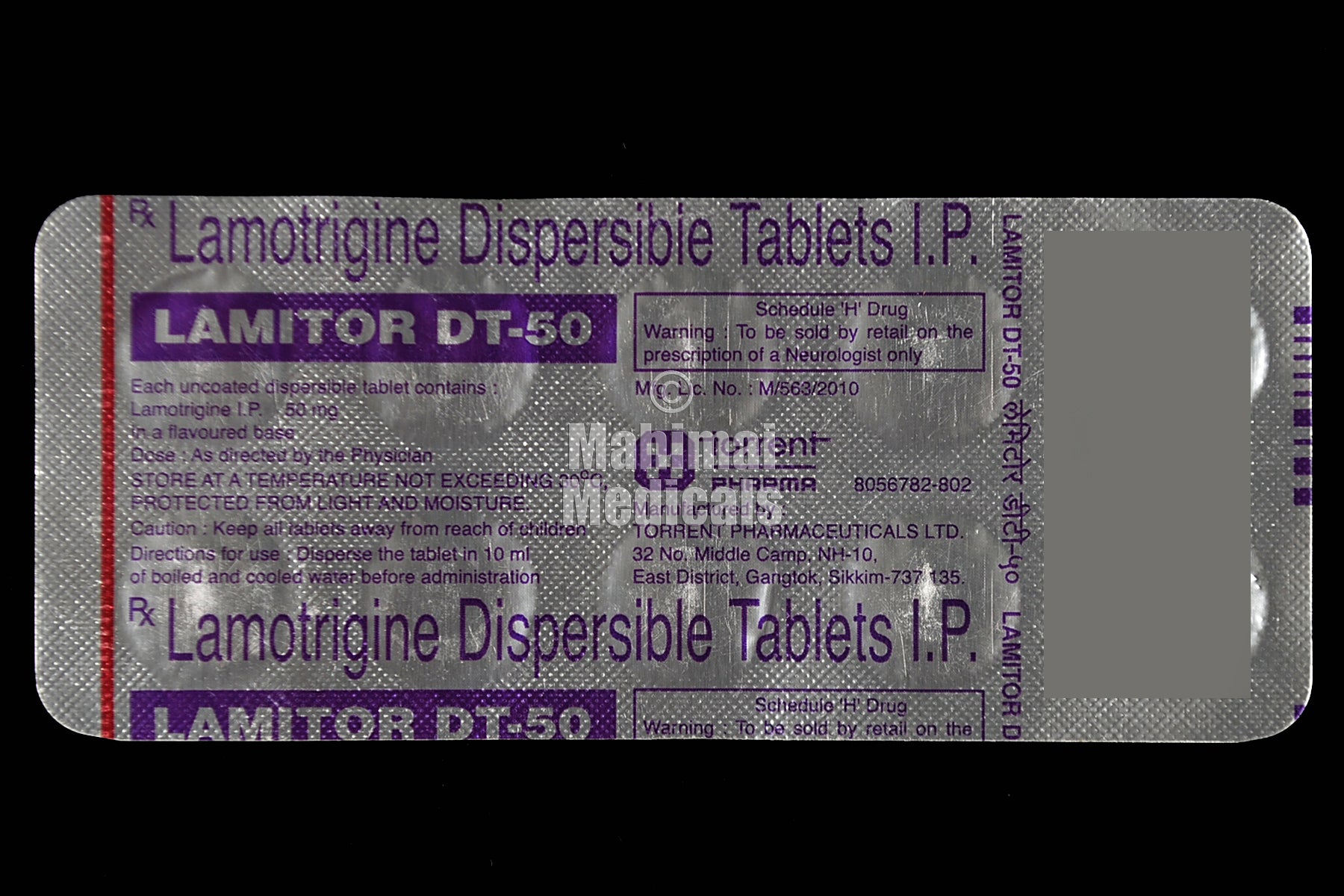 Lamitor 50Mg Tablet Dt