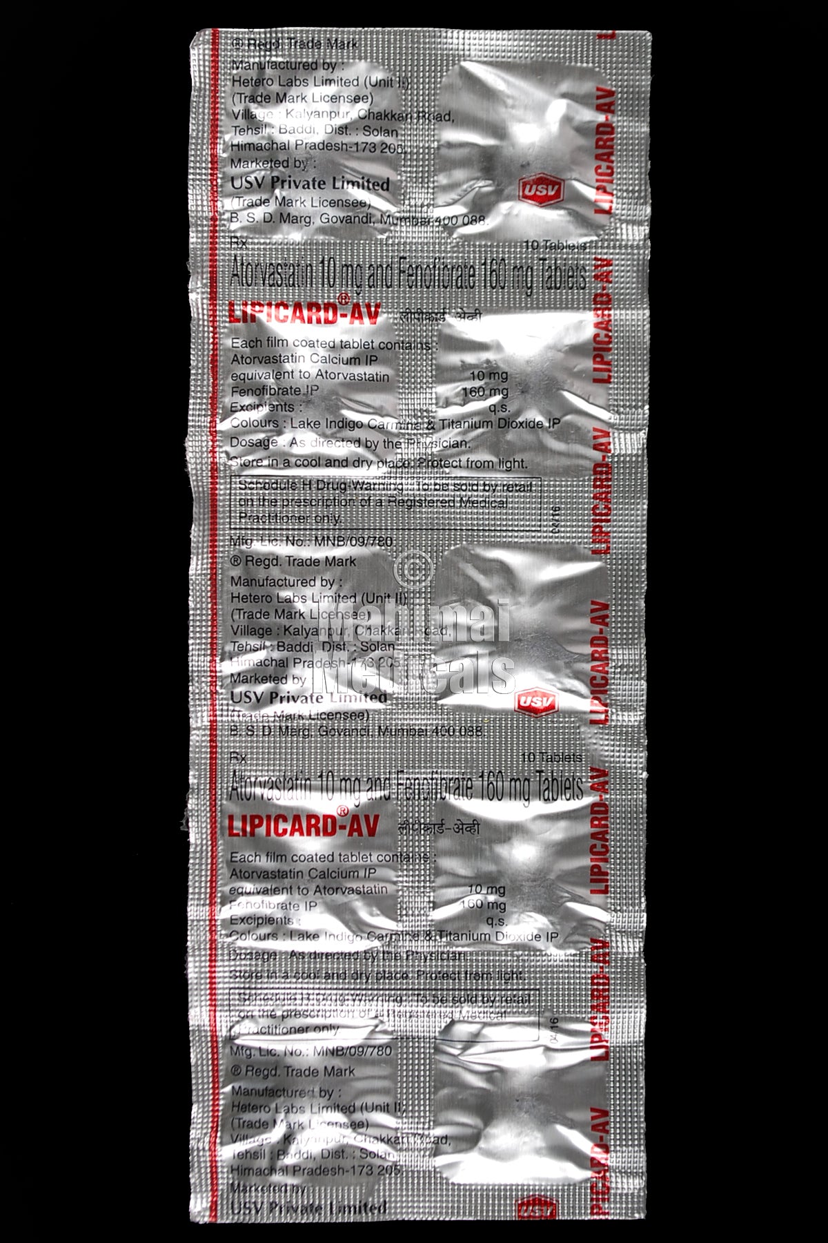 Lipicard AV (10/160 mg) Tablet