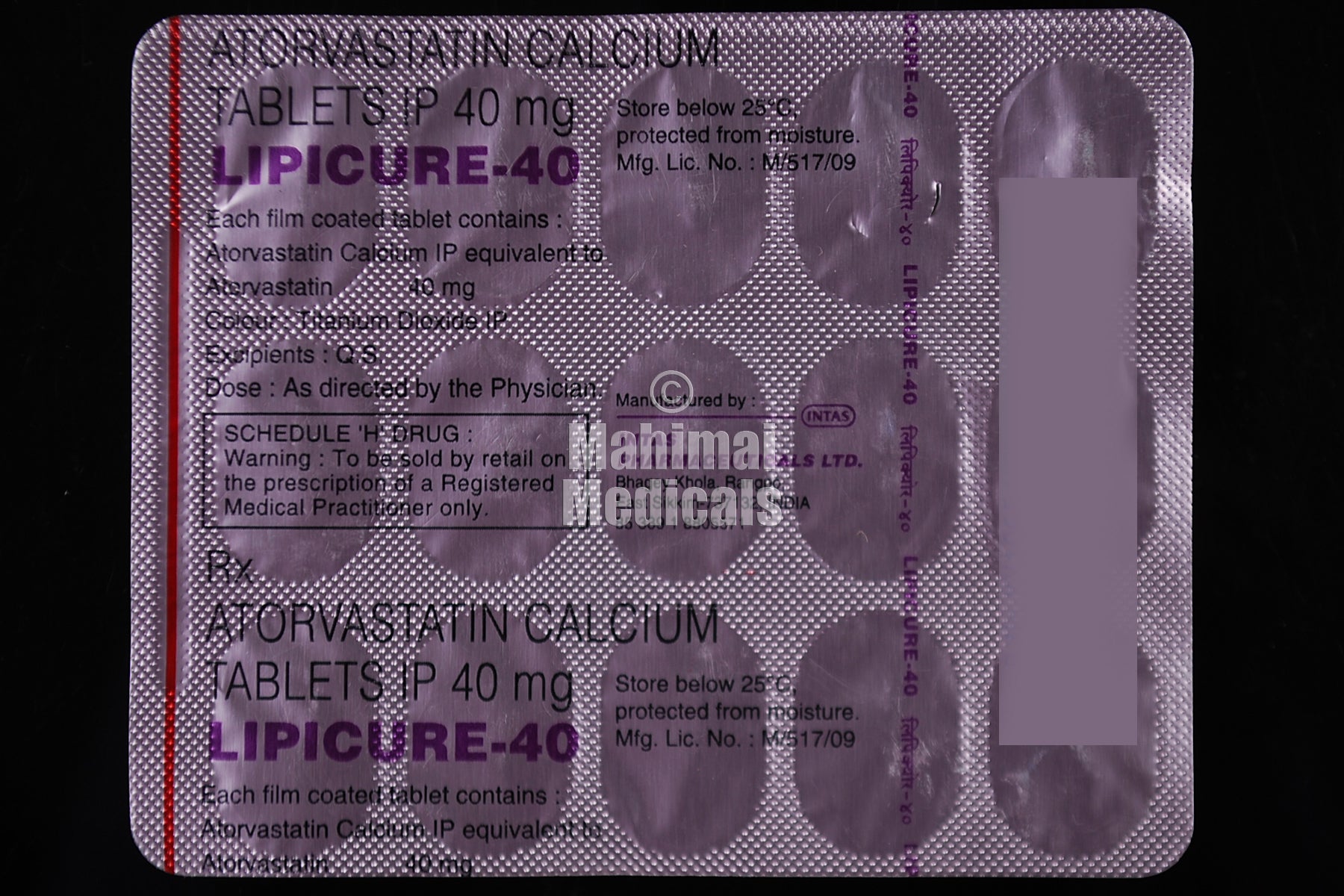 Lipicure 40 MG Tablet