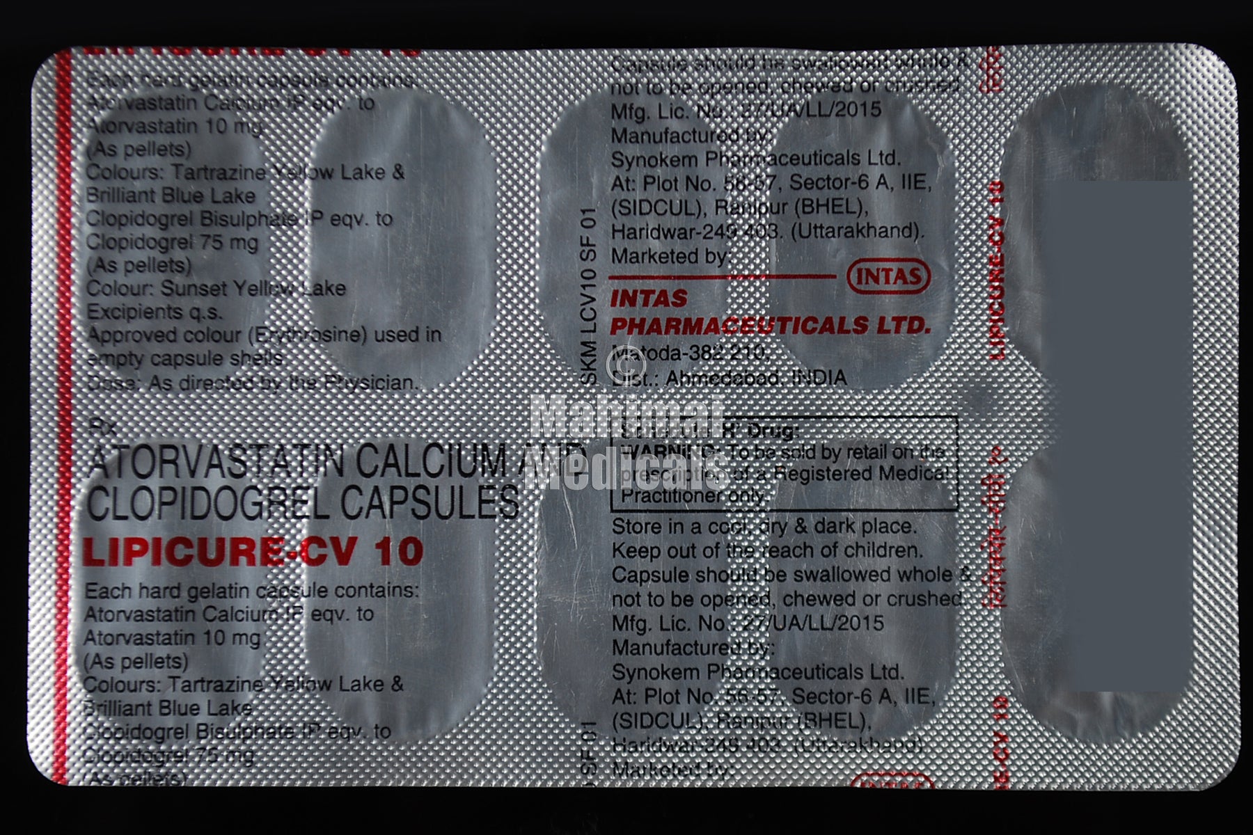 Lipicure CV 10mg/75mg Capsule