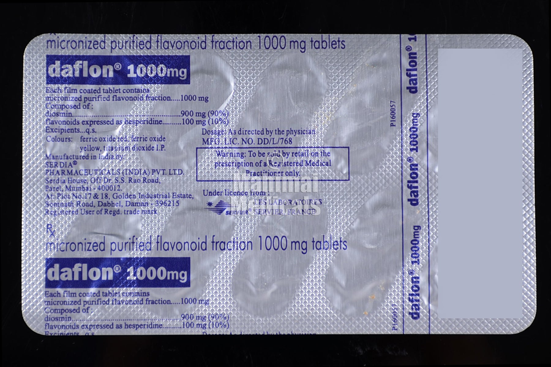 Daflon 1000 Mg Tablet 18 - Uses, Side Effects, Dosage, Price