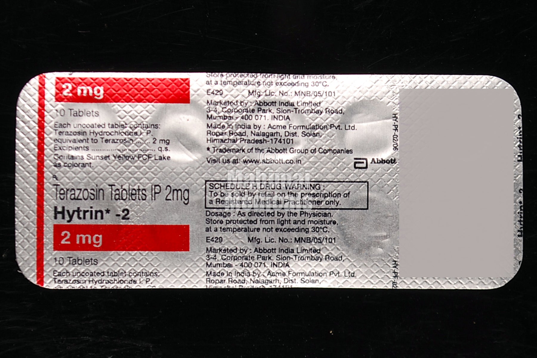 Hytrin 2 mg Tablet