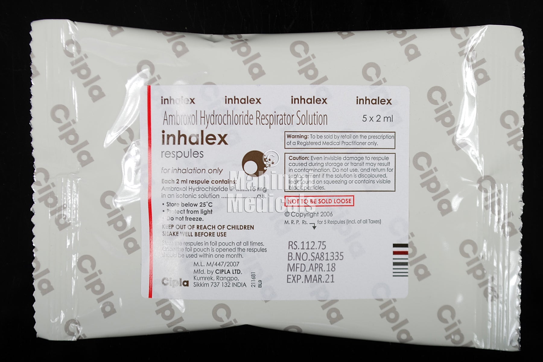 Inhalex 15 mg Respules