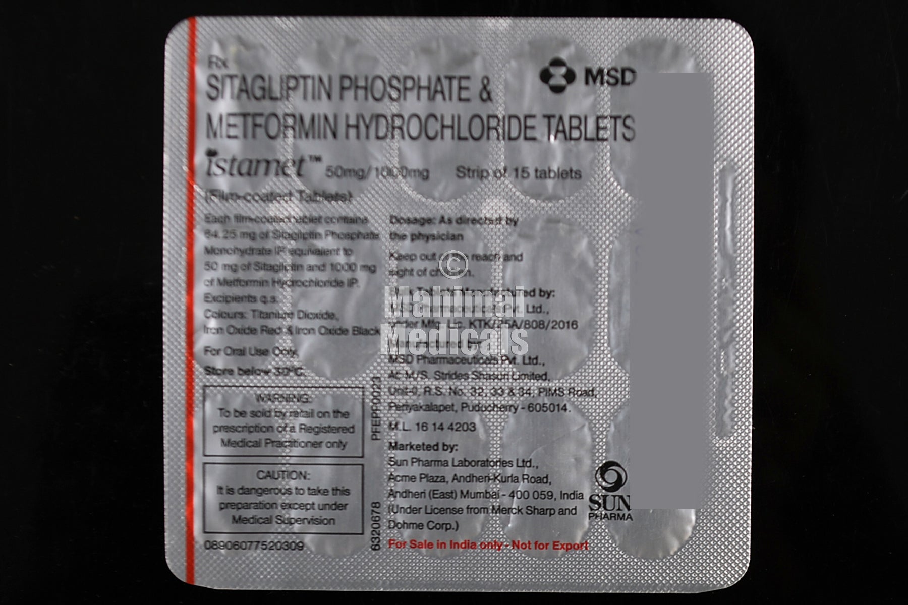 Istamet (1000/50 mg) Tablet