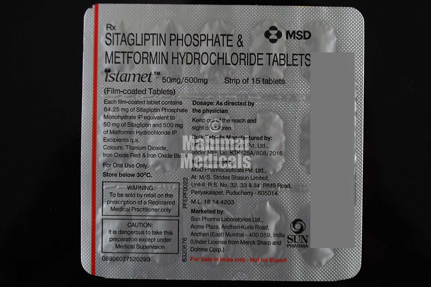 Istamet (500/50 mg) Tablet